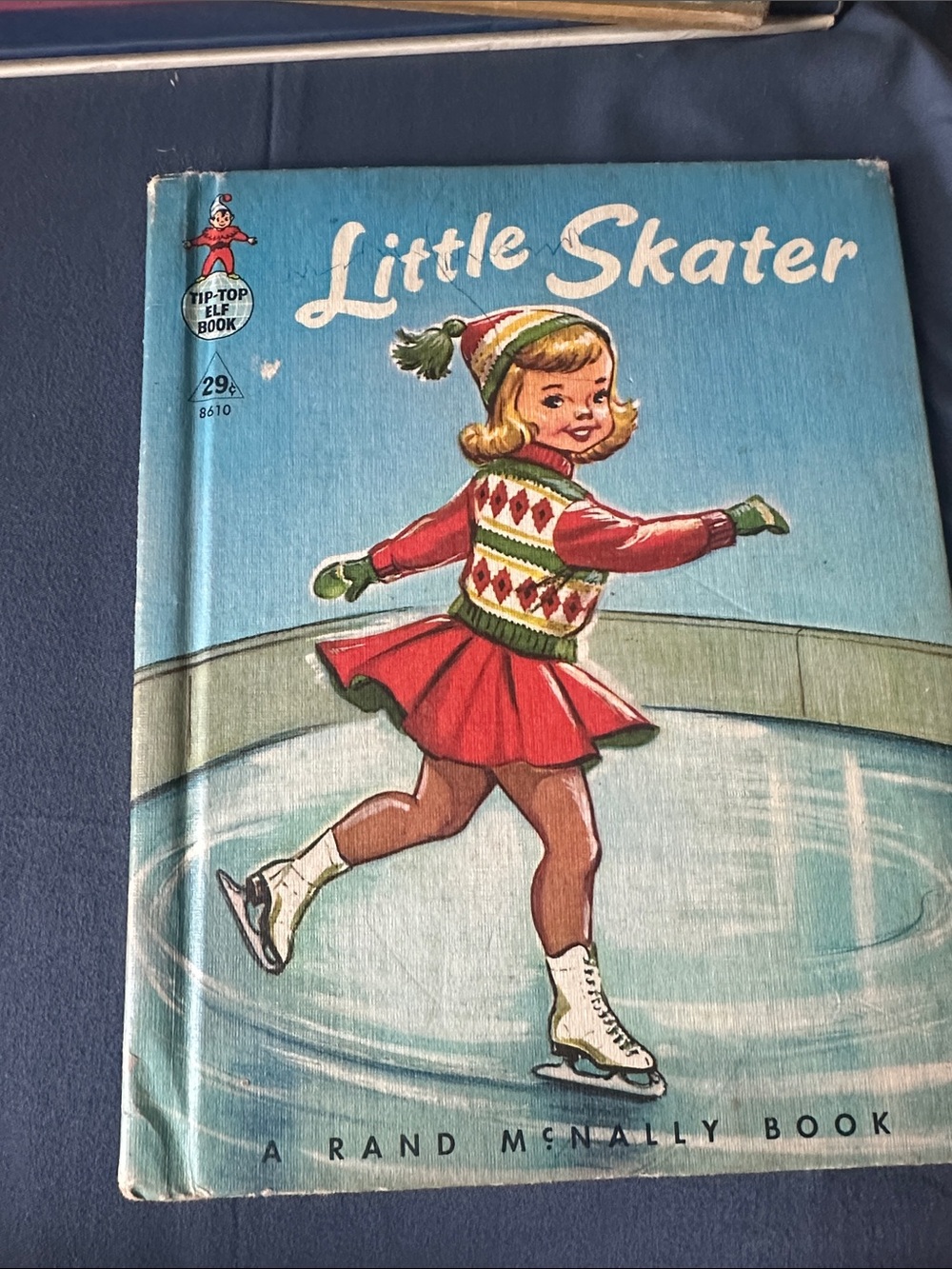 Little Skater Vintage Children's Book - Red & Blue Illustrated Cover